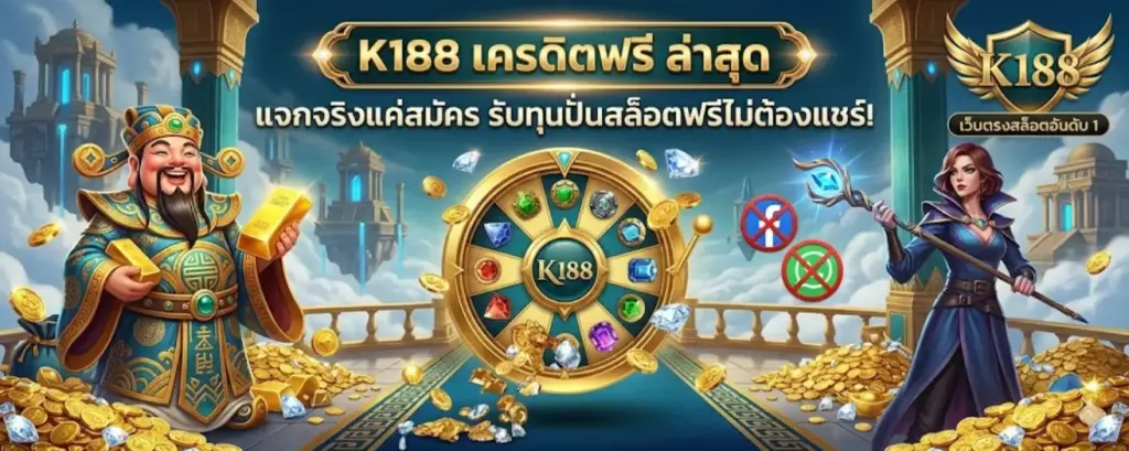 K188 เครดิตฟรี ล่าสุด